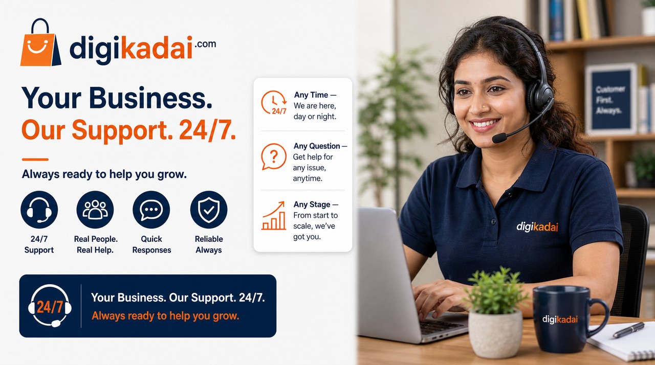 Your Business. Our Support. 24/7. Always ready to help you grow.